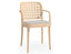 822 Armchair - Upholstered Seat - by TON