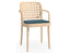822 Armchair - Upholstered Seat - by TON