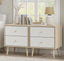 Adriana Bedside Table Set of 2 Elegant Nightstand for Stylish Bedroom Storage