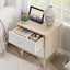 Adriana Bedside Table Set of 2 Elegant Nightstand for Stylish Bedroom Storage