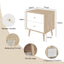 Adriana Bedside Table Set of 2 Elegant Nightstand for Stylish Bedroom Storage