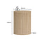 Byron Ribbed Timber Side Table - Natural Oak