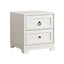 CABOT White 2 Drawer Bedside Table Set of 2- Classic Hamptons Style