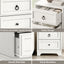CABOT White 2 Drawer Bedside Table Set of 2- Classic Hamptons Style