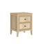LINDLEY Bedside Table 2 Drawer Dresser Modern Nightstand for Bedroom