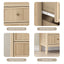 LINDLEY Bedside Table 2 Drawer Dresser Modern Nightstand for Bedroom