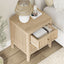 LINDLEY Bedside Table 2 Drawer Dresser Set of 2 Modern Nightstand for Bedroom