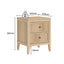 LINDLEY Bedside Table 2 Drawer Dresser Modern Nightstand for Bedroom