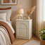 Cranfield Bedside Table 2 Drawer Dresser Modern Nightstand Bedroom