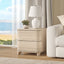 ARDEN Natural Oak 2 Drawer Nightstand | Curved Front Bedside Cabinet