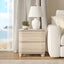 ARDEN Natural Oak 2 Drawer Nightstand | Curved Front Bedside Cabinet