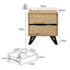 Grayson 2 Drawer Bedside Table Set of 2 