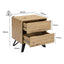 Grayson 2 Drawer Bedside Table Bundle | Set of 2 Units for Stylish and Functional Bedroom Storage