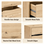 Grayson 2 Drawer Bedside Table Bundle | Set of 2 Units for Stylish and Functional Bedroom Storage
