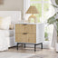 Chelsea 2 Drawer Bedside Table with Dresser for Stylish Bedroom Storage