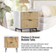 Chelsea 2 Drawer Bedside Table with Dresser for Stylish Bedroom Storage