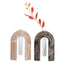 Marble Arch Vase - Light Coffee