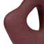Organic Shape Marble Sculpture - Maroon