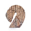 Sea Waves Marble Sculpture - Brown