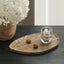 Leaf Shaped Marble Plate - Coffee