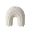 Ceramic Curved Arch Ornament - White