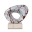 Halo Marble Sculpture - Bulgari Red