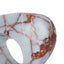 Halo Marble Sculpture - Bulgari Red