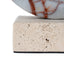 Halo Marble Sculpture - Bulgari Red