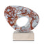 Halo Marble Sculpture - Bulgari Red