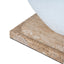 Organic Shape Marble Sculpture - Clay White