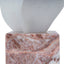 Geometric Marble Sculpture - Red Ochre