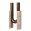 U-Shape Vase - Darkend Bronze