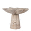 Petal Shaped Travertine Vase - Beige