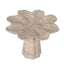 Petal Shaped Travertine Vase - Beige