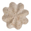Petal Shaped Travertine Vase - Beige