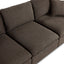 Emery 3 Seater Modular Sofa Chocolate