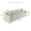 Emery 3 Seater Modular Sofa Oat