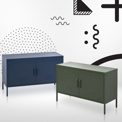 ArtissIn Buffet Sideboard Metal Cabinet - BASE Green