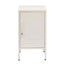 Artiss Bedside Table Metal Cabinet - White