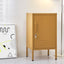 Artiss Bedside Table Metal Cabinet - Yellow