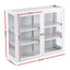 Artiss Buffet Cabinet Sideboard X2 Wall Mounted Clear Display Storage 60cm White