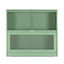 ArtissIn Buffet Sideboard Cupboard Cabinet Storage Mesh Doors Metal Green ELIA