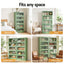 2x Buffet Sideboard Cabinet Storage Cupboard Mesh Doors Metal ELIA Green