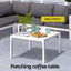 Gardeon 6PCS Outdoor Sofa Set Aluminium Table and Chairs Lounge Patio Furniture