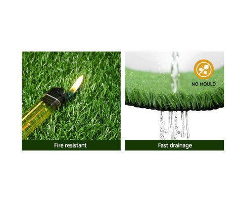 Primeturf Artificial Grass Synthetic 20 SQM Fake Lawn 17mm 1X10M