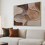 O 120 x 90cm Framed Canvas - Natural