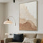 O 80 x 120cm Framed Canvas - Natural