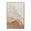 O 80 x 120cm Framed Canvas - Natural