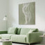 80 x 100cm Framed Canvas - Natural