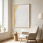 80 x 100cm Framed Canvas - Natural